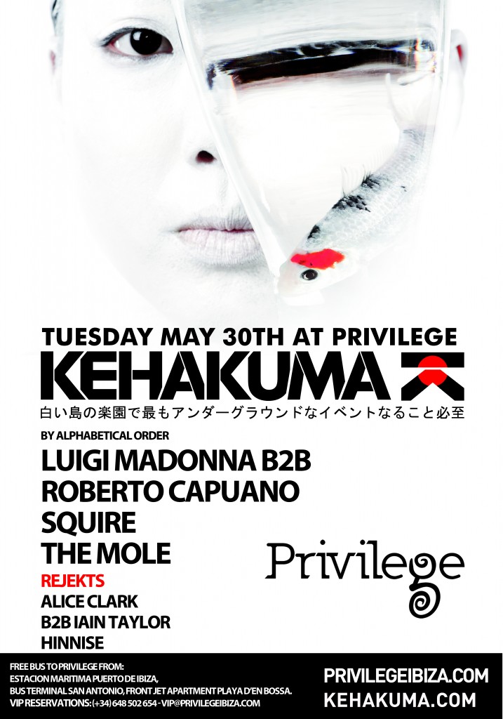 2017-05-30 Kehakuma @Privilege Poster con Line Up